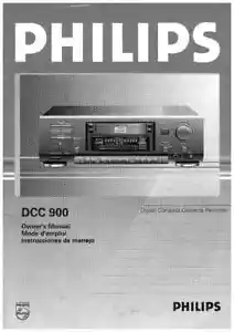 PHILIPS DCC 900 - DIGITAL COMPACT CASSETTE - USER INSTRUCTIONS OWNER'S MANUAL EN - Foto 1 di 1