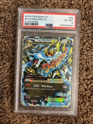 Pokemon 2014 XY Flashfire Mega Charizard EX 69/106 PSA 6 - Image 1 of 2