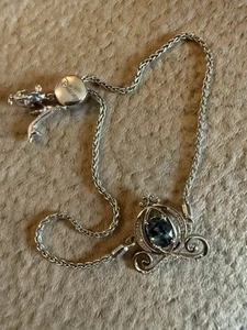 Enchanted Disney Fine Jewelry Cinderella Bracelet Rose HTF - Picture 1 of 6