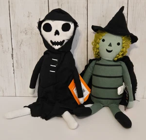 2024 Target Hyde & Eek 12" Strickstoff Sitter Sensenmann & Hexe Halloween NEU - Bild 1 von 4