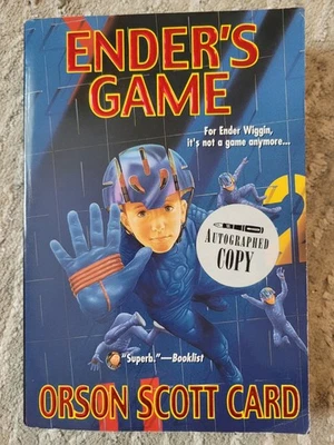Ender's Game Orson Scott Card Autographed 1st Edition Paperback - Image 1 of 4