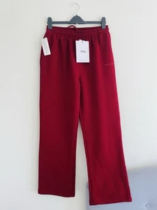Sisters and Seekers Womens Wide Leg Sweatpants Alert Red Size M UK 10-12 NEW £50 - Picture 1 of 9