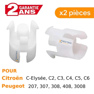 ⭐ 2x Clips Boucle d'Embrayage maitre cylindre  Citroën Peugeot OEM 9801271180 ✅ - Photo 1/4