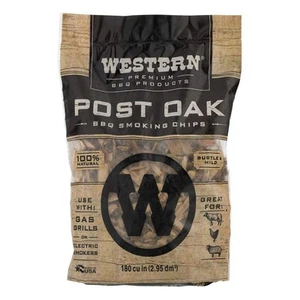 Western Premium BBQ Products Post Oak BBQ Räucherchips, 180 cu in - Bild 1 von 6