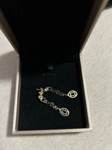 Real Jewelry 18k Yellowgold Danggling Earrings - Picture 1 of 2