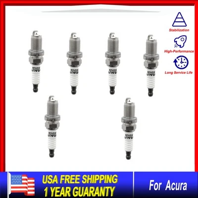 BKR6EIX-11 6X Spark Plugs for Acura Legend NSX 1991-1995 3.5L 3.0L — 第 1/4 张图片