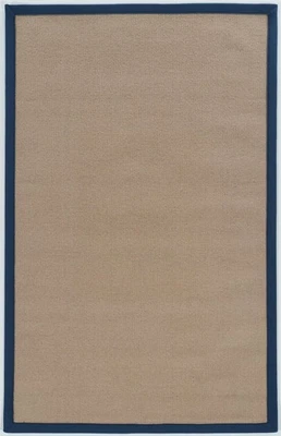 Linon Athena Machine Tufted Wool 1'10"x2'10" Rug in Cork and Blue - Image 1 of 4