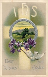 2er Set Ostern weiße Taube Davidson Bros Serie 2194 - Bild 1 von 4