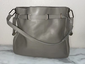 Tiffany & Co. Large Leather Calfskin Handbag Tote in Taupe/Beige With Dustbag - Picture 1 of 15