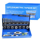 32Pcs Tap And Die Set Metric Hardened Steel Tool Threading Tool With Case M3-M12