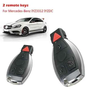 2 x For Mercedes-Benz W204 W208 W209 W210 W211 433mhz smart keyless Remote Key - Picture 1 of 9