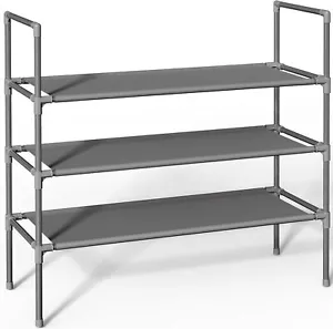 Shoe Rack with Non-Woven Fabric - 3-Tier Shoe Organizer for Closet, Garage - Picture 1 of 3