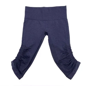 Lululemon Womens 6 The Flow Cropped Compression Leggings Charcoal Gray Yoga - Picture 1 of 6