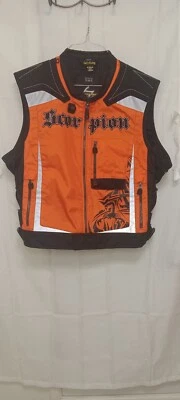 CHALECO MOTO HOMBRE ESCORPIÓN S-L NARANJA NEGRO EXO MOTO RESISTENTE AL AGUA LIMPIO Foto 1 de 4