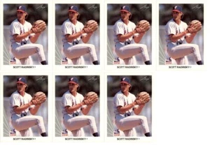(7) 1990 Leaf #484 Scott Radinsky RC Chicago White Sox Card Lot - Picture 1 of 2