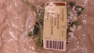 Longaberger Collectors Club May Series Miniature Daisy Basket Silk Florals#23317