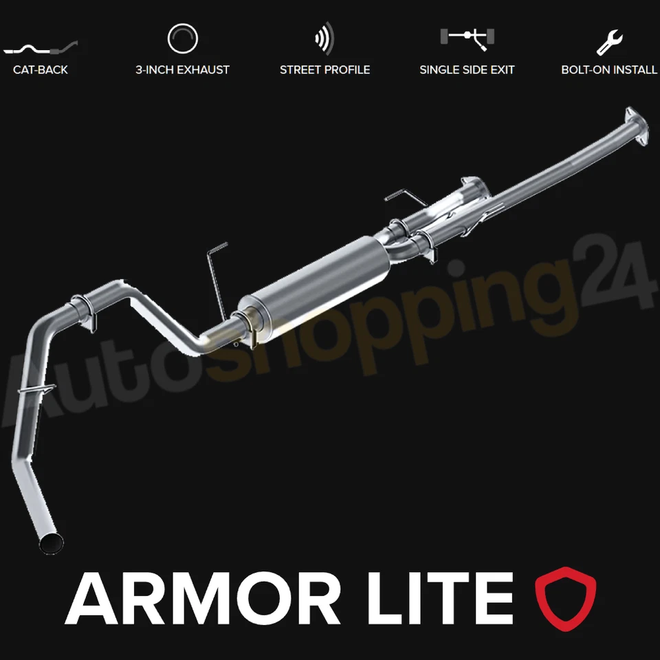 MBRP S5314P Single Side Exit 3" Cat-Back Steel Exhaust for 09-21 Toyota Tundra — 第 1/4 张图片