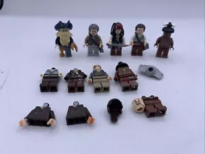 Lotto minifigure LEGO Pirati dei Caraibi Davy Jones Jack Sparrow Maccus - Foto 1 di 21
