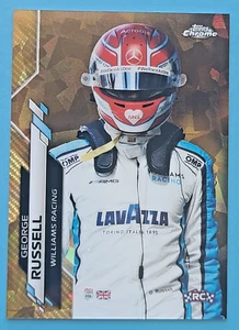 2020 Topps Chrome Sapphire F1 George Russell RC GOLD /50 Rookie  #192 - Picture 1 of 2