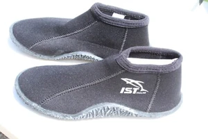 IST Proline Black Hard Sole Pull On Ankle 3mm Diving Boots Size XL, US 11 - Picture 1 of 3