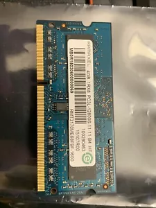 Ramaxel 4GB 1RX8 PC3L-12800S-11-11-B4 Laptop Memory RMT3170EB68F9F-1600 Tested - Picture 1 of 1