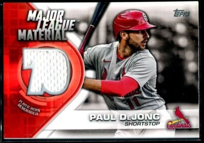 2021 Topps Series 1 70th Anniversary Patch Paul DeJong #MLM-PD Cardinals  - Image 1 of 3
