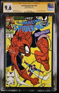 Amazing Spider-Man #345 - Marvel - CGC SS 9.6 NM+ - signed by Erik Larsen - Picture 1 of 2