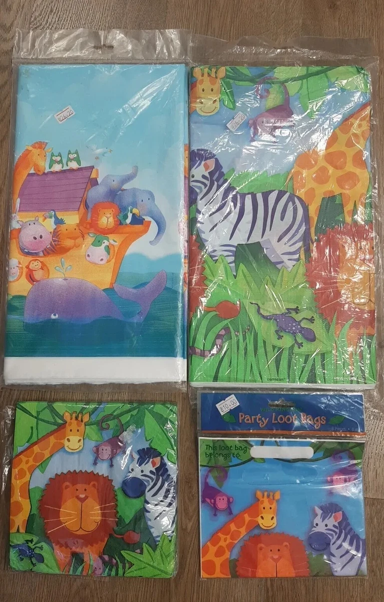 Amscan Jungle Friends Partybeutel - 8 Bunte Tüten Für Kindergeburtstage