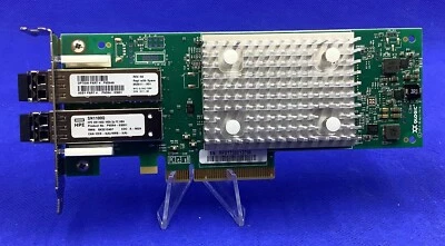 HPE QLE2692-HP P9D94A SN1100Q 16Gb 2P Dual Port FC HBA 853011-001 with SFPs - Image 1 of 2