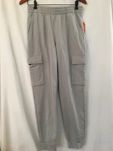 Wonder Nation Boys Terrycloth Fleece Cargo Joggers, Size XL,XXL Matte Steel NEW - Picture 1 of 4