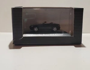 Herpa Mercedes-Benz SLK Class Klasse Convertible 1:87 Scale Diecast Car Black - Picture 1 of 7