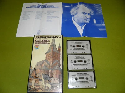 Schumann - The Complete Symphonies - Kubelik / Schwalbe - 3xCassette Box Set NM - Image 1 of 4