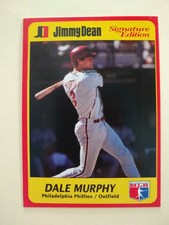DALE MURPHY Philadelphia PHILLIES 1991 JIMMY DEAN Signature Ed. BASEBALL CARD #3