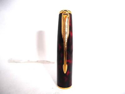Parker Vintage Sonnet Red Marble Fountain Pen Cap--new old stock - Image 1 of 3