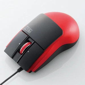 Elecom kabelgebundene 3-Tasten-Lasermaus „RECT“, rot NEU + OVP - Bild 1 von 1