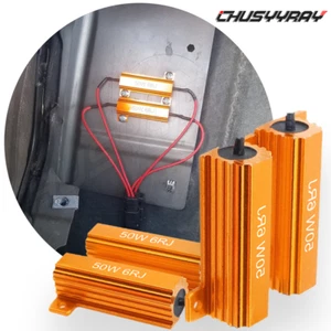 4x Load Resistor Fix LED Bulb Turn Signal blinker Fast Hyper Flash 50W 6 ohm 12V - Bild 1 von 8