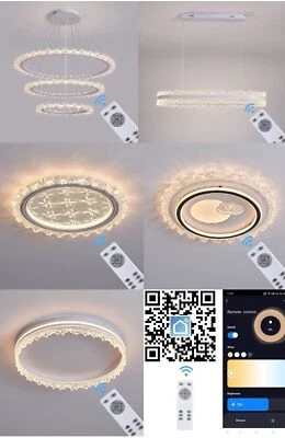 LED Deckenleuchte Lichtfarbe Helligkeit einstellbar TY APP Mit Fernbedienung/App - Bild 1 von 4
