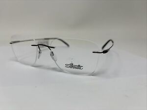silhouette eyeglasses rimless titan Men 5500 BF 6040 52/19 145 Khaki/Brown A869