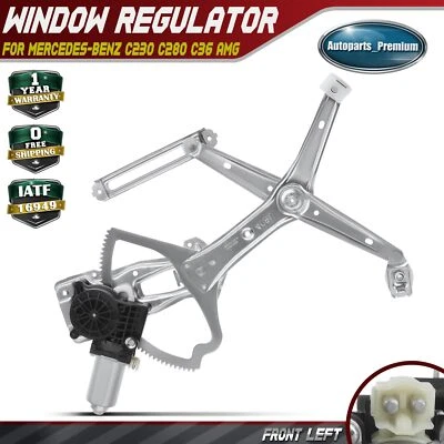 Window Regulator w/ Motor 2 pins for Mercedes-Benz C230 C280 C36 AMG Front Left — 第 1/4 张图片