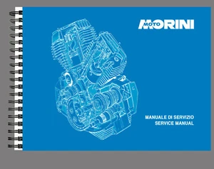 MOTO MORINI 125 250 - 350 - 500 WORKSHOP MANUAL SERVICE BOOK ON PAPER ENGLISH - Picture 1 of 5