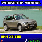 BMW X3 E83 REPAIR MANUAL 2003 - 2010 - SERVICE WORKSHOP ENGLISH ON CD
