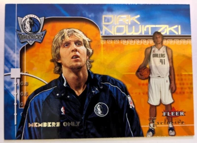 2001-02 FLEER EXCLUSIVE MEMBERS ONLY DIRK NOWITZKI #116 - Image 1 of 2
