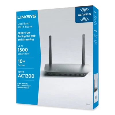 Linksys AC1200 1.2 Gbps Speed WiFi Router - E5400 - Image 1 of 4