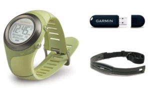 GARMIN FORERUNNER 405 (Green) Ladies/Mens GPS Heart Rate Monitor Running Watch - Picture 1 of 6