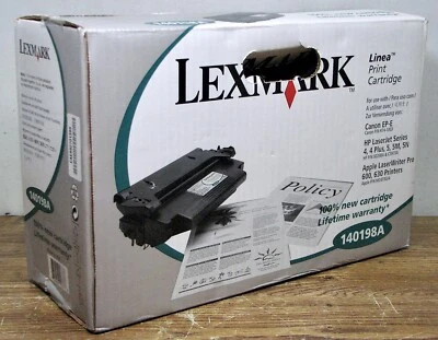 Cartucho de tóner negro Lexmark 140198A - ¡¡¡NUEVO!!!! Foto 1 de 3