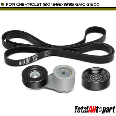 3Pcs Serpentine Belt Drive Component Kit for Chevrolet Astro GP3500 GMC G1500 - Image 1 of 4