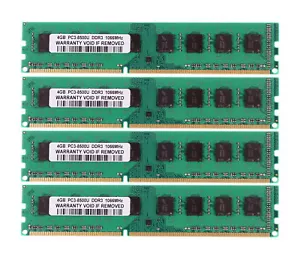 16 GB RAM 4x 4 GB DDR3 1066MHz PC3-8500 240PIN DIMM Desktop Memory Unbuffered - Picture 1 of 12