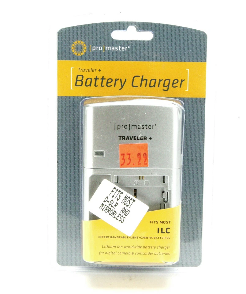 Cargador Promaster Traveler+ para baterías de iones de litio ILC en cámaras DSLR. Nuevo. Foto 1 de 1