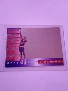 1993-94 UPPER DECK TRIPLE DOUBLE 3-D STANDOUTS HOLOGRAM TD8 DIKEMBE MUTOMBO - Picture 1 of 2