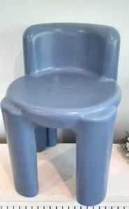 Vintage Little Tikes Blue Childs Chair Sturdy Plastic Chunky Picnic Rare!  - Picture 1 of 7